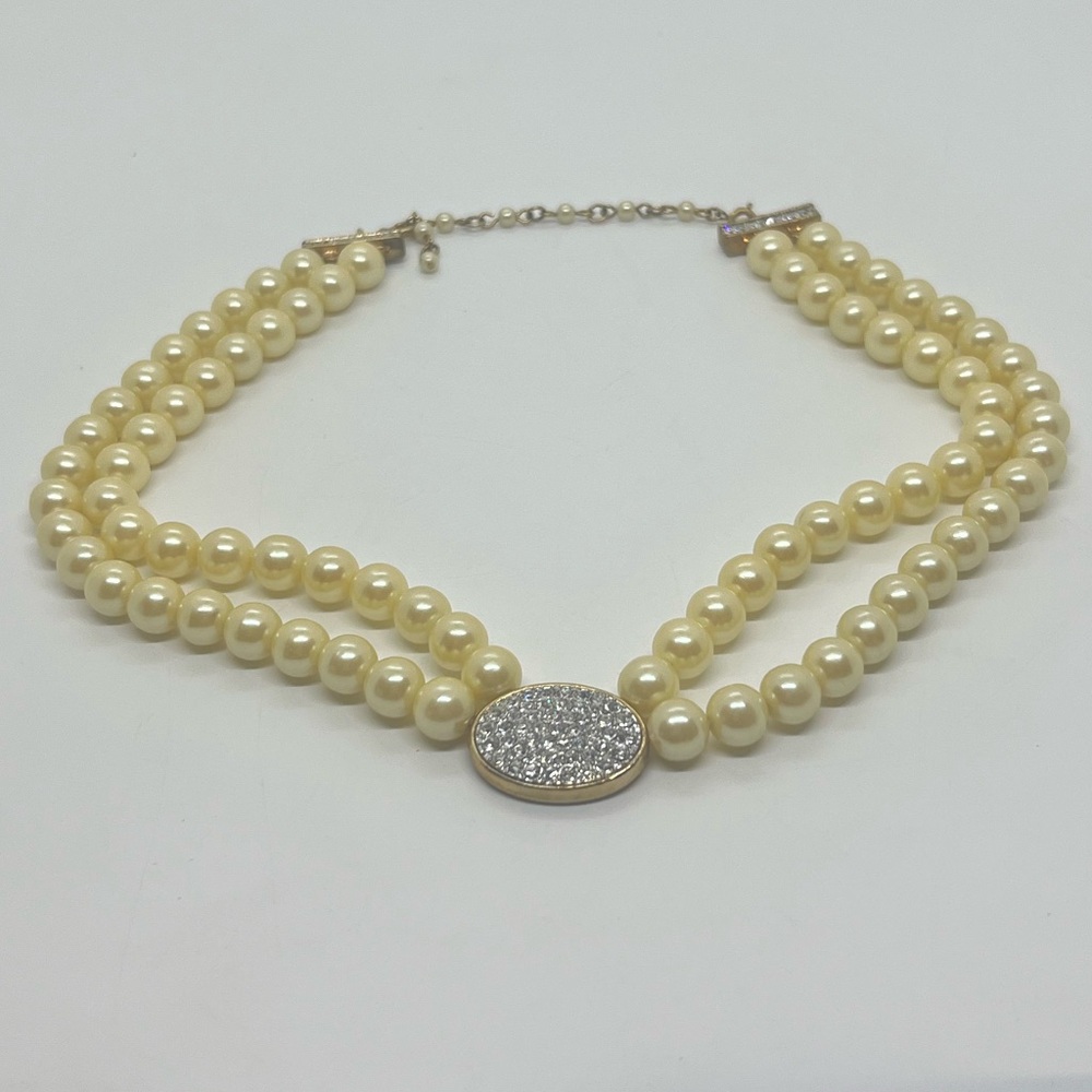 Avon Monogrammed Pearl Necklace